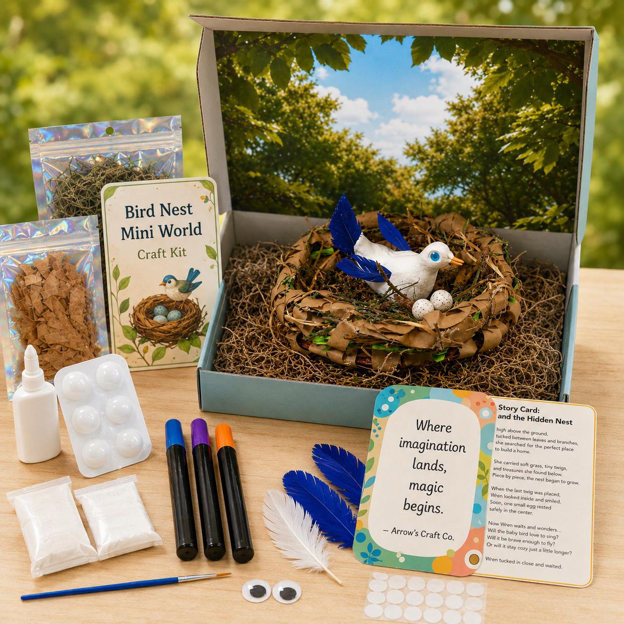 36 DIY Nature Crafts for Kids 26 Bird Nest Craft Kit for Kids Ages 6+ Build a Bird Habitat Mini World…