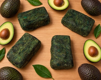 Felted Triple Avocado soap