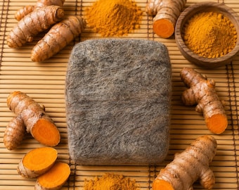 Felted Triple Tumeric soap