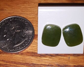 Genuine Jade stud  earrings