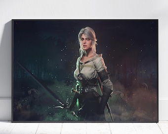 Póster de The Witcher / Arte mural de Wild Hunt / Impresión del juego n.° 3