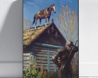 Póster de Witcher / Arte mural de Wild Hunt / Impresión del juego