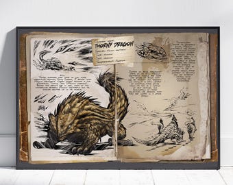Plakat ARK Survival Evolved | Grafika ścienna Dossiers | Wydruk z gry nr 8