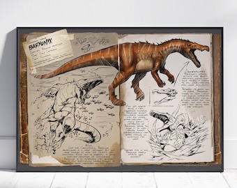 Plakat ARK Survival Evolved | Grafika ścienna Dossiers | Wydruk z gry nr 4