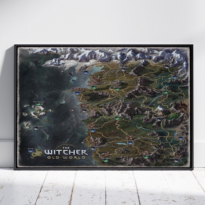 Witcher Map Poster Kaer Morhen Wall Art Game Print 3 Etsy witcher-map-poster-kaer-morhen-wall-art-game-print-3-etsy