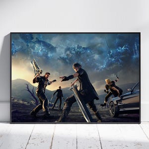 Final Fantasy Poster, Cloud Strife Wall Art, Game Print #3