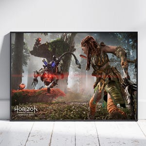 Horizon Zero Dawn Poster, Verbotener Westen Wand Kunst, Game Print #2