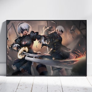Poster di Nier Automata, 2B Wall Art, stampa di gioco n. 4