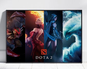 Dota 2 ポスター | Moba ウォールアート | ゲームプリント #3