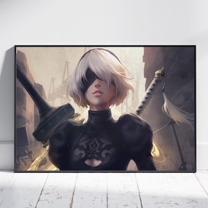 Poster di Nier Automata, 2B Wall Art, stampa di gioco n. 3