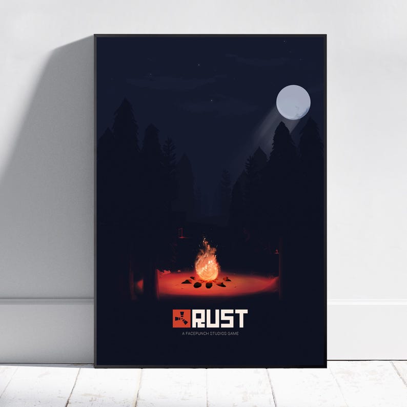 Rust Poster | Survive Wall Art | Game Print - Etsy