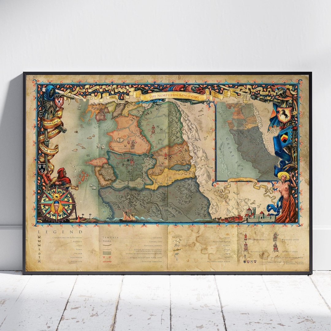 Witcher Map Poster Kaer Morhen Wall Art Game Print 3 Etsy witcher-map-poster-kaer-morhen-wall-art-game-print-3-etsy