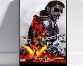 メタルギアソリッド - スネーク＆オタコン 約8x10インチのポスター