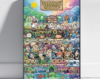 Stardew Valley Poster | Player Wall Art |  Game Print