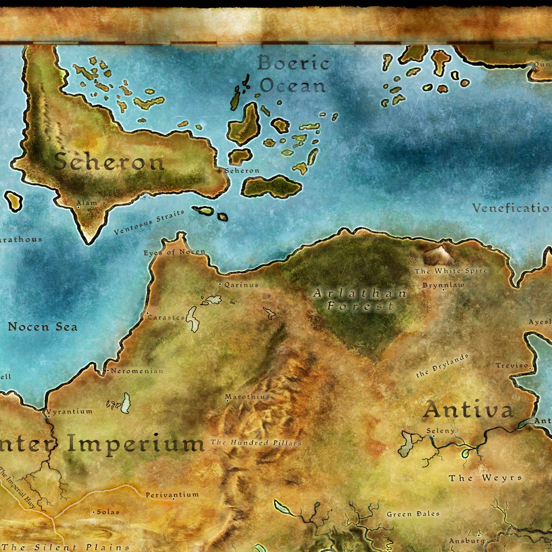 Da Inquisition Map Dragon Age Map Poster | Inquisition Wall Art | Game Print - Etsy