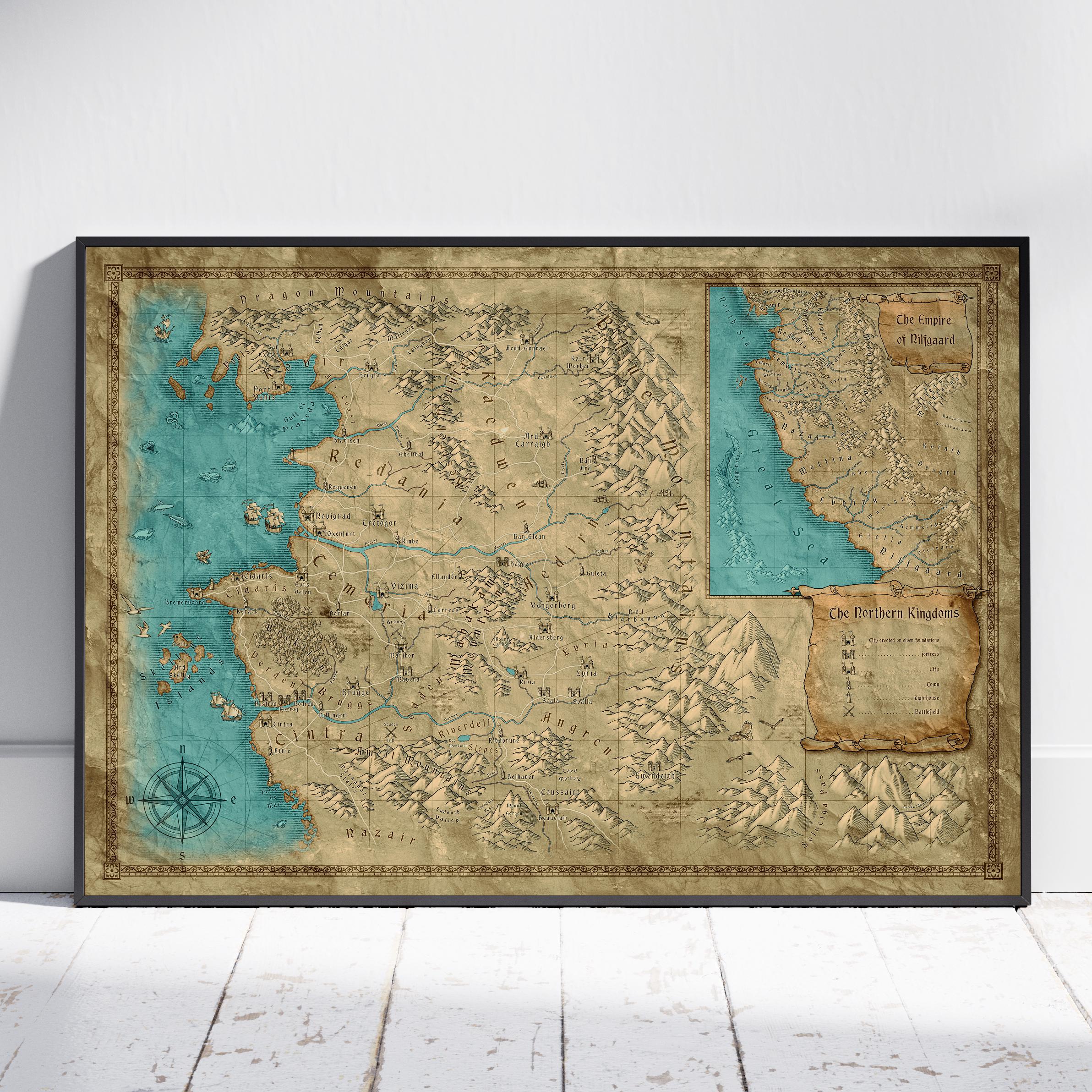 Witcher Map Poster Kaer Morhen Wall Art Game Print 3 Etsy witcher-map-poster-kaer-morhen-wall-art-game-print-3-etsy