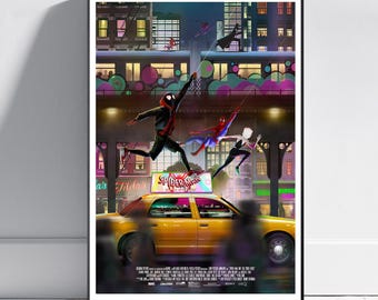 Póster de Spider-Man: Un nuevo universo / Arte mural de Miles Morales / Impresión del juego n.° 3