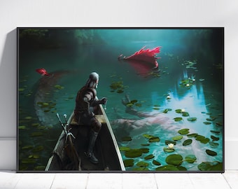 Póster de The Witcher / Arte mural de Wild Hunt / Impresión del juego n.° 2