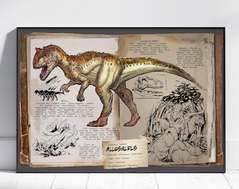 Plakat ARK Survival Evolved | Grafika ścienna Dossiers | Wydruk z gry