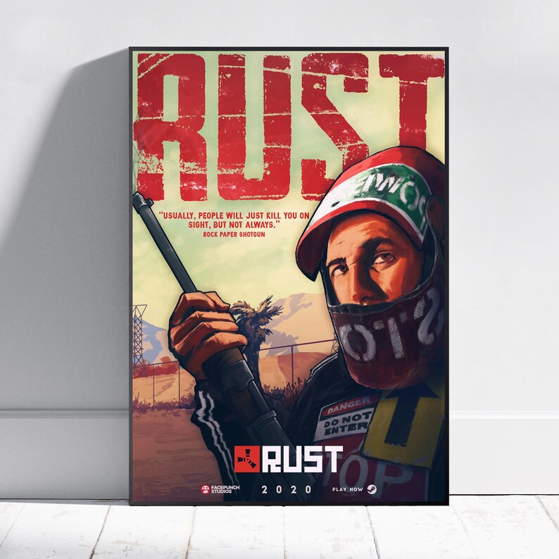 Rust Show Rust Poster | Survive Wall Art | Game Print #2 - Etsy