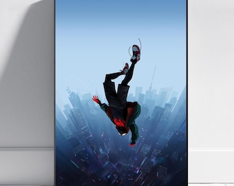Poster di Spider-Man: Un nuovo universo / Arte murale di Miles Morales / Stampa del gioco n. 6