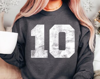 Custom Mascot Number Sweatshirt, Game Day Sweatshirt, School Team Number Sweatshirt, Personalized Sports Number Hoodie, Custom Mascot Hoodie