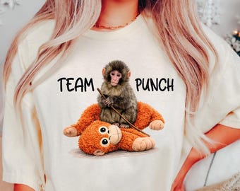 Punch Monkey Shirt, Team Punch Shirt, Punch Lover Gift Shirt, Viral Monkey Baby Monkey Shirt, Trending Monkey Shirt