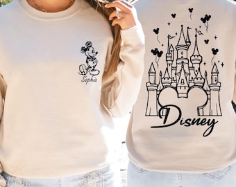 Custom Mickey Sweatshirt, Disneyworld Lover Sweatshirt, Minimal Disney Trip Sweater, Disney Family Trip Sweater, Mickey Mouse Custom Hoodie