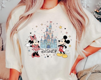 Mickey And Minnie Tshirt, Disney Castle Gift Tshirt, Disney Family Trip Shirt, Disney Lover Gift Shirt, Disney World Lover Gift Shirt