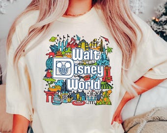 Walt Disney World Shirt, Disney World Vacation Shirt, Disey Lover Gift Shirt, Disney Family Trip Shirt, Retro Disney World Gift Shirt