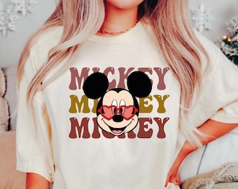 Mickey Sweatshirt, Mickey Lover Gift Tshirt, Disney Lover Gift Tshirt, Disney Family Trip Shirt, Disney Couple Gift Shirt, Mickey Heart Tee