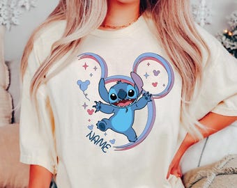 Custom Stitch Disney Shirt, Personalized Disney Vacation Shirt, Stitch Disney Family Shirt, Stitch Matching Family Gift Tee, Stitch Fan Tee