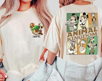 Custom Disney Animal Kingdom Shirt, Mickey Friends Safari Shirt, Disney Family Trip Shirt, Custom Mickey Minnie Friends Shirt