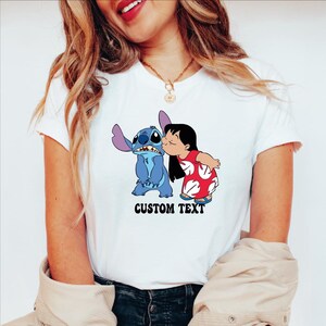 Custom Lilo Stitch Tee, Custom Name Lilo Stitch Tshirt, Lilo Stitch Kids Shirt, Lilo And Stitch Name Tshirt, Lilo Stitch Personalized Tshirt bild 5
