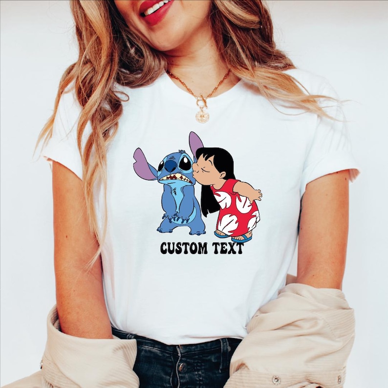 Custom Lilo Stitch Tee, Custom Name Lilo Stitch Tshirt, Lilo Stitch Kids Shirt, Lilo And Stitch Name Tshirt, Lilo Stitch Personalized Tshirt bild 5