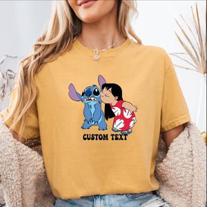 Custom Lilo Stitch Tee, Custom Name Lilo Stitch Tshirt, Lilo Stitch Kids Shirt, Lilo And Stitch Name Tshirt, Lilo Stitch Personalized Tshirt bild 6