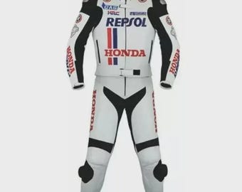 HONON Repsol Racing Motorrad Rindslederkombi MotoGP HONDA Motorrad Bikerkombi