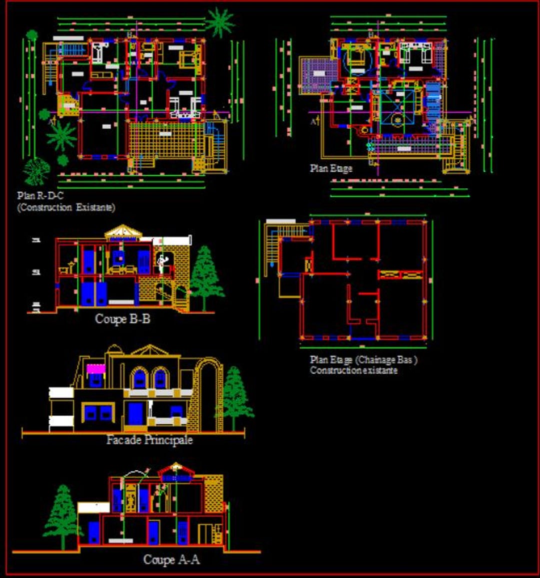 Plan Only Custom Villa Plan Design Only Plan Changes - Etsy