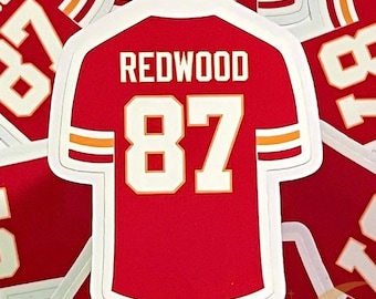 Pegatina de la camiseta de fútbol Redwood 87: inspirada en Kansas City