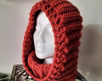 Crochet Turtleneck With Hood