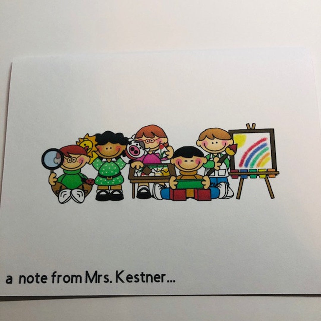 Teacher Personalized Stationary, Teacher Note Card Set, Stationary Set ...