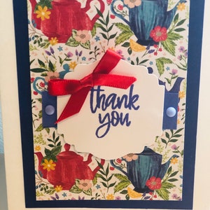 Handmade Teapot Thank You Card