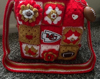 Kansas City Chiefs themed Handbag. Fully lined.