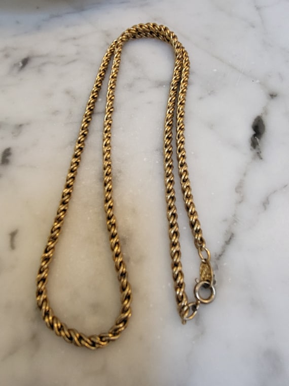 Vintage Napier Rope Chain Gem