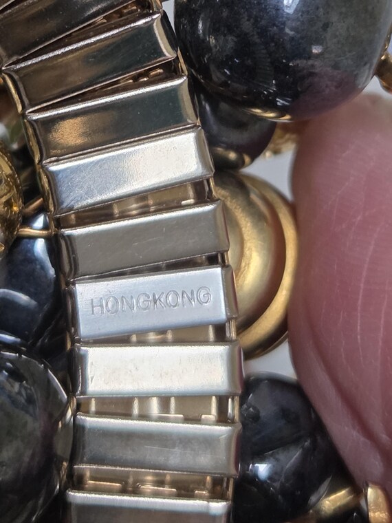 Cha Cha Beaded Statement Stretch Bracelet 1960s - image 2