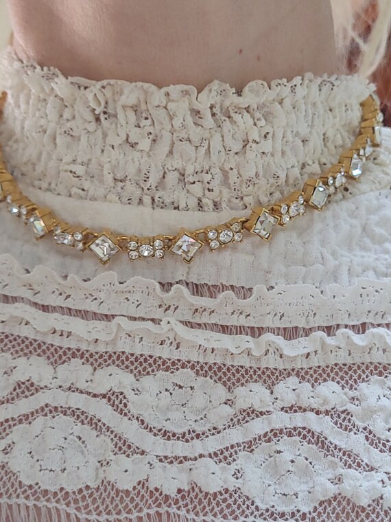 Gorgeous Monet Rhinestone Sparkle Choker Necklace
