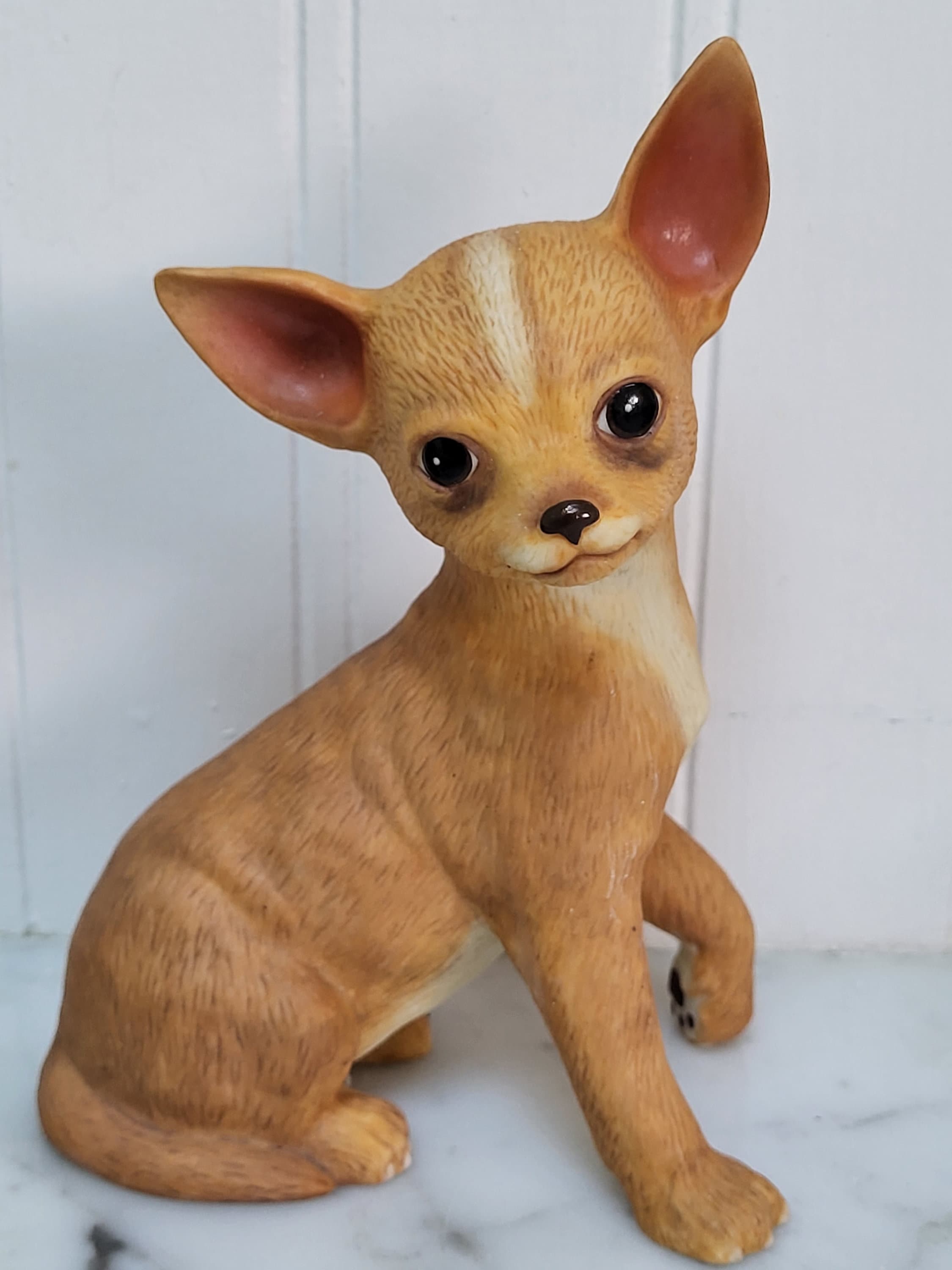 Chinese Chihuahua Dog Statue Figurine Vtg Electric Toy Doll BD543