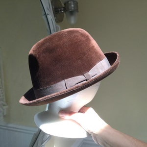 Vintage Borsalina Bowling Derby Hat Size 3 1/2 Borsalino Bowler Hat - Etsy main image 3