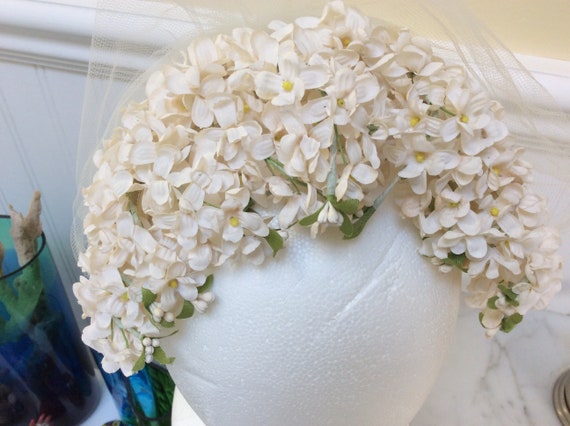 Vintage Bridal Headpiece/Vintage 1940s Art Deco H… - image 2