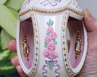 Franklin Mint Carousel Horse Porcelain Egg Music Box - Etsy